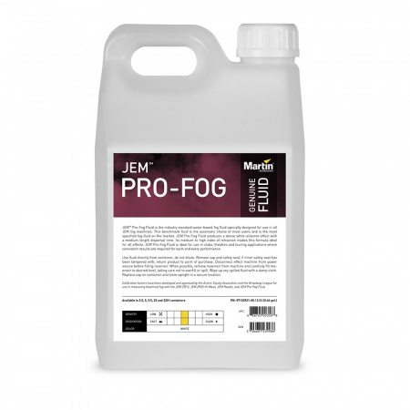 JEM Pro-Fog  Жидкость для генератора легкого дыма среднего рассеивания