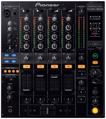 PIONEER DJM-800 DJ микшер 4 канала